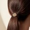 Wrapables Charms and Braided Boho Hair Tie Bracelets for Women, No Damage Elastic Hair Bands, Hair Accessories for Ponytails (10pcs), Brown